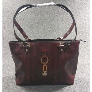 Vintage Etienne Aigner Oxblood Leather Tote Shoulder Bag